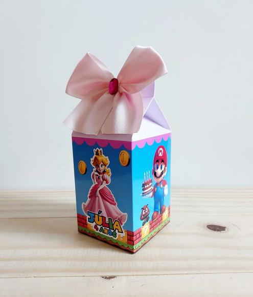 Kit Festa 15 Caixinhas Personalizadas Princesa Peach