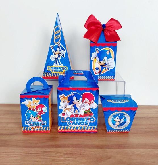 Kit Festa 15 Lembrancinhas Personalizadas Sonic
