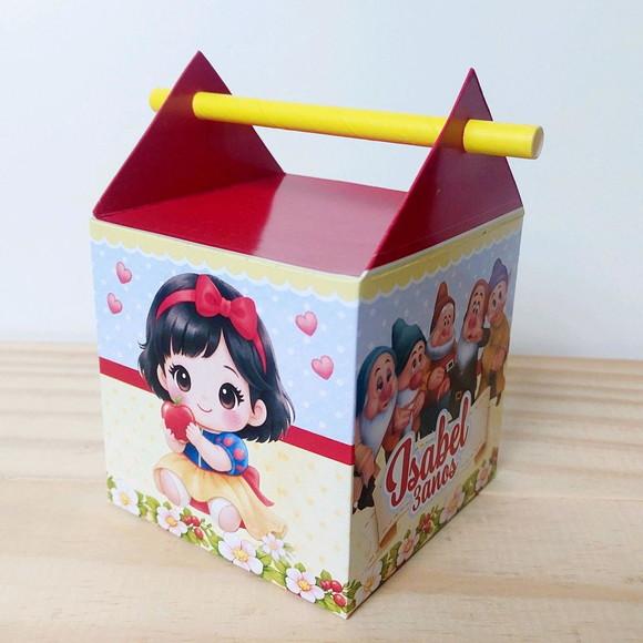 Kit Festa 20 Caixinhas Personalizadas Branca de Neve Baby