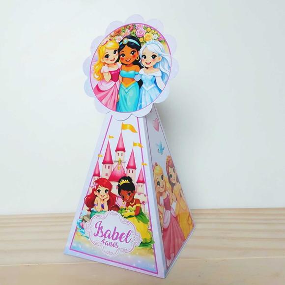 Kit Festa 25 Caixinhas Personalizadas Princesas Disney S