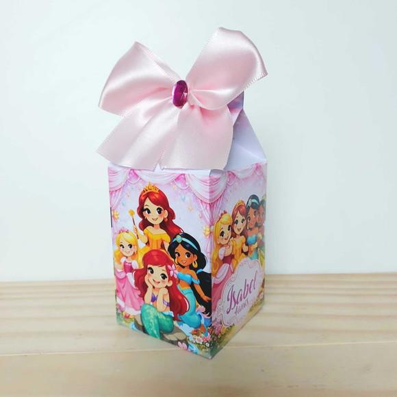 Kit Festa 30 Caixinhas Personalizadas Princesas Disney S