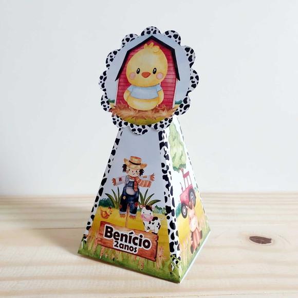 Kit Festa 40 Caixinhas Personalizadas Fazendinha