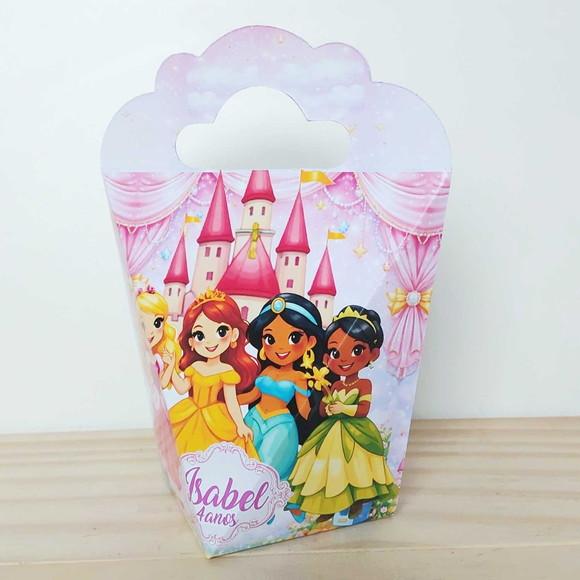 Kit Festa 40 Caixinhas Personalizadas Princesas Disney S