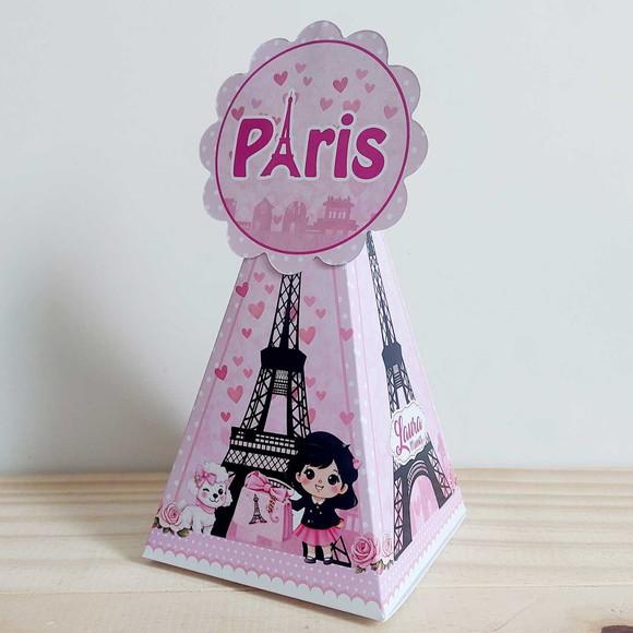 Kit Festa 50 Caixinhas Personalizadas Paris