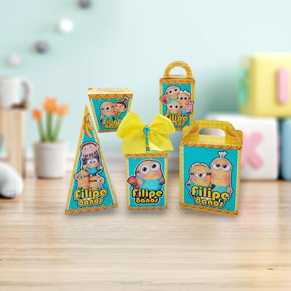 Kit Festa Básico 30 Lembrancinha Personalizada Minions