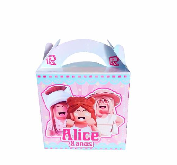 Kit Festa Básico 40 Lembrancinhas Personalizadas Roblox Rosa
