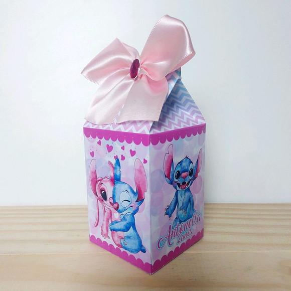 Kit Festa Básico 50 Lembrancinha Personalizada Stitch e Agel