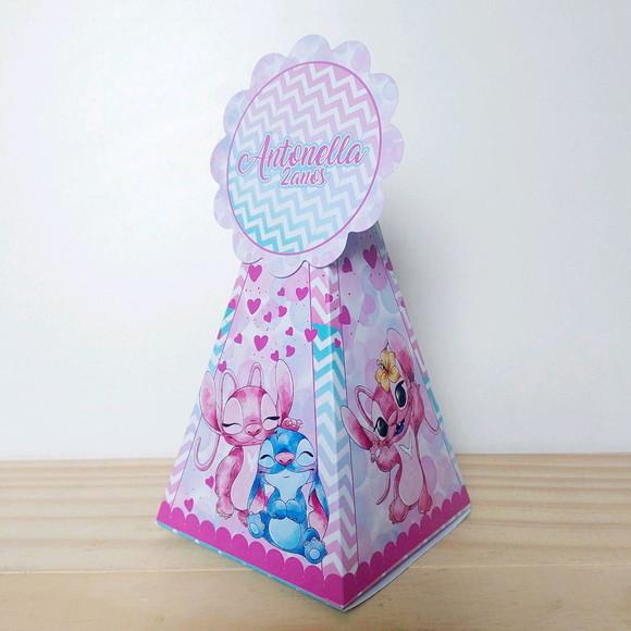 Kit Festa Básico 50 Lembrancinha Personalizada Stitch e Agel