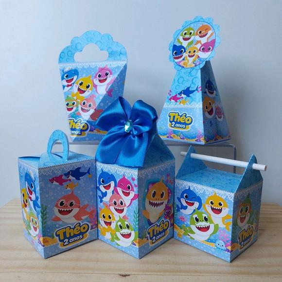 Lembrancinhas Baby Shark Kit 30 Itens Infantil