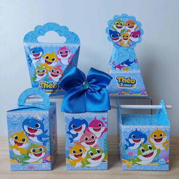 Lembrancinhas Baby Shark Kit 50 Itens Infantil