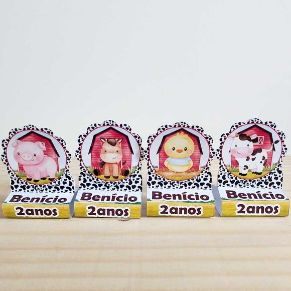 Porta Bis Duplo Fazendinha Personalizado Festa Infantil