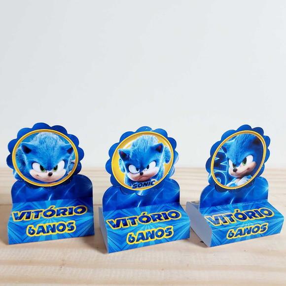 Porta Bis Duplo Sonic Hedgehog Personalizado Festa Infantil