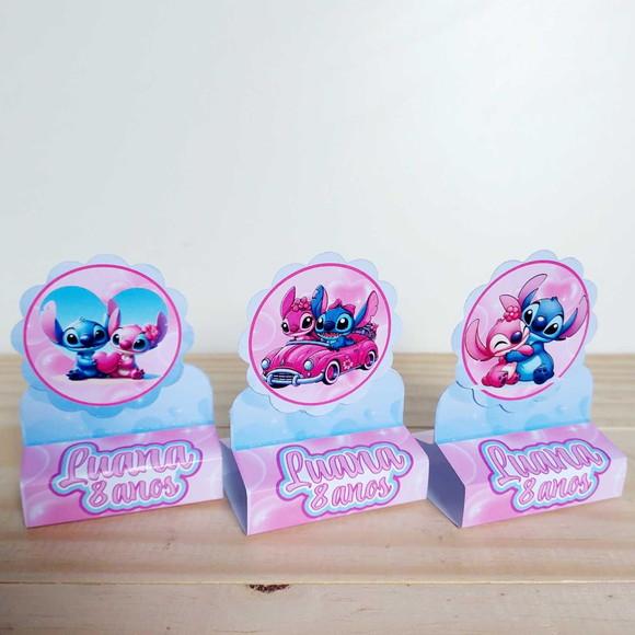 Porta Bis Stitch e Agel Personalizado Festa Infantil