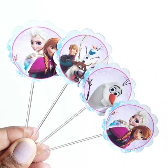 Topper Frozen para Docinhos Festa Infantil