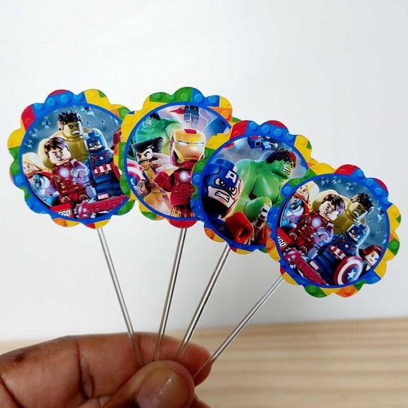 Topper Lego Docinhos Festa Infantil