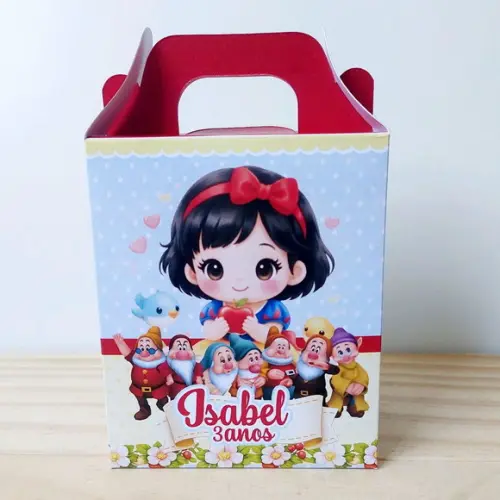 Caixa Maleta Branca de Neve Baby Personalizada