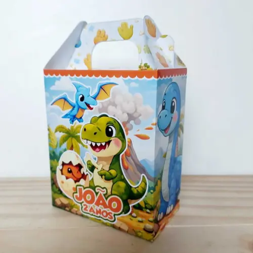 Caixa Maleta Dinossauro Baby Personalizada Infantil