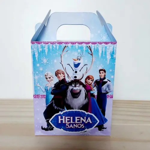 Caixa Maleta Frozen Personalizada Infantil