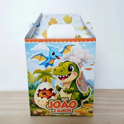 Caixa Maleta Dinossauro Baby Personalizada Infantil