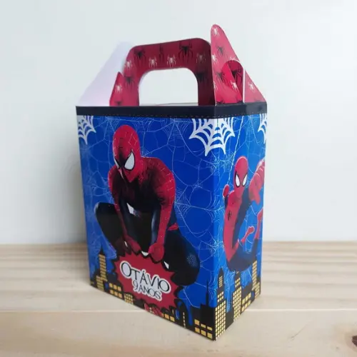 Caixa Maleta Homem Aranha Personalizada Infantil