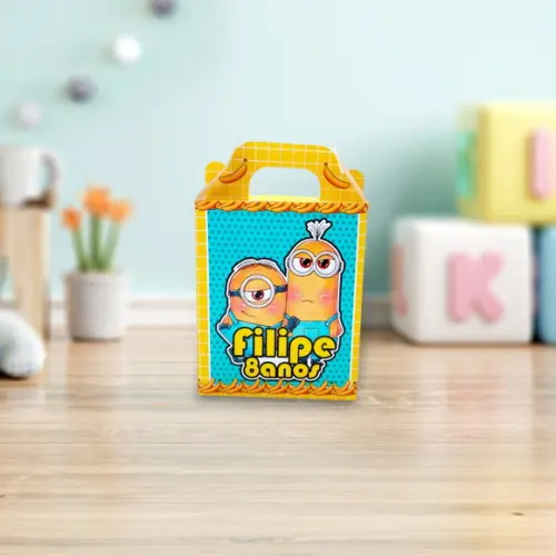 Caixa Maleta Surpresa Básica Personalizada Minions