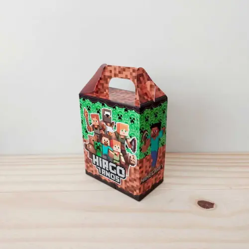 Caixa Maleta Surpresa Minecraft Personalizada Infantil