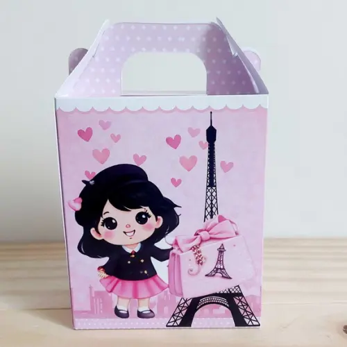 Caixa Maleta Surpresa Paris Personalizada Infantil
