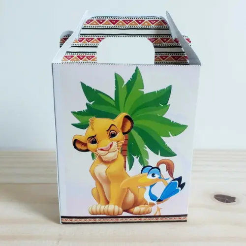 Caixa Maleta Surpresa Rei Leão Personalizada Infantil
