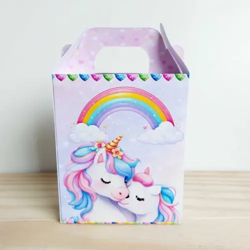 Caixa Maleta Surpresa Unicórnio Personalizada Infantil