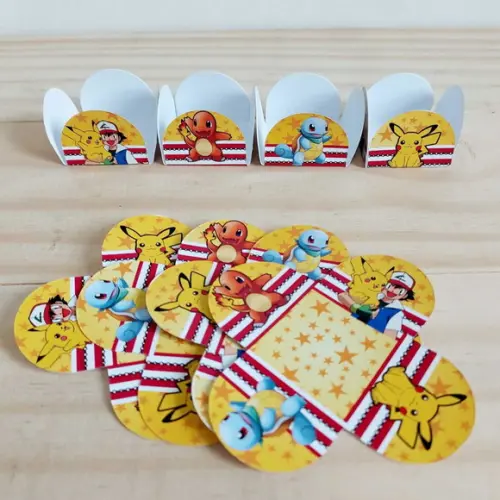 Forminhas para Docinhos Pokemom Festa Infantil