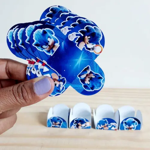 Forminhas para Docinhos Sonic Hedgehog Festa Infantil