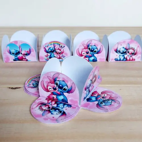 Forminhas para Docinhos Stitch e Angel Festa Infantil