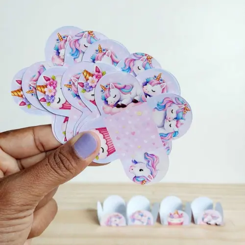 Forminhas para Docinhos Unicórnio Festa Infantil