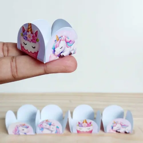 Forminhas para Docinhos Unicórnio Festa Infantil