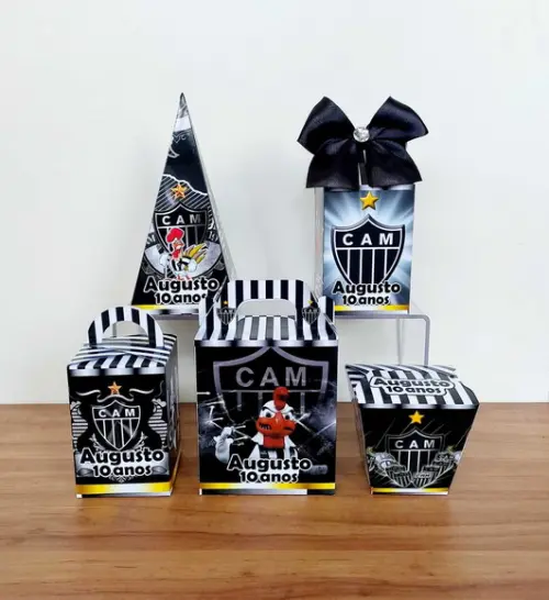 Kit 15 Caixinhas Personalizadas Atlético Mineiro/futebol