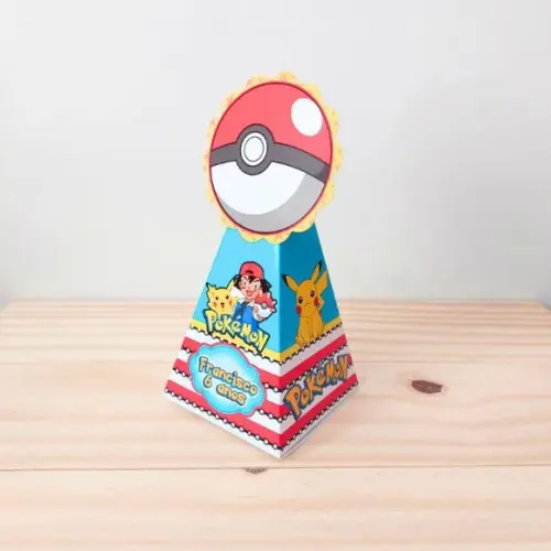 Kit 25 Caixinhas Personalizadas Pokémon