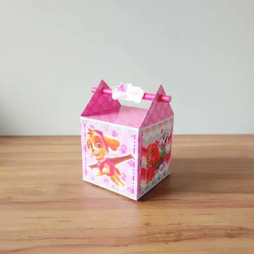 Kit 30 Caixinhas Personalizadas Patrulha Canina Skye Menina