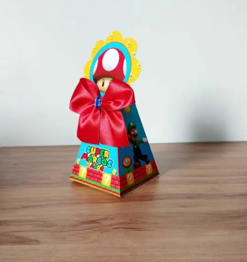 Kit 30 Caixinhas Personalizadas Super Mario Bross