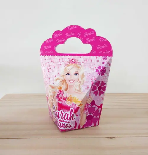 Kit 40 Caixinhas Personalizadas Barbie