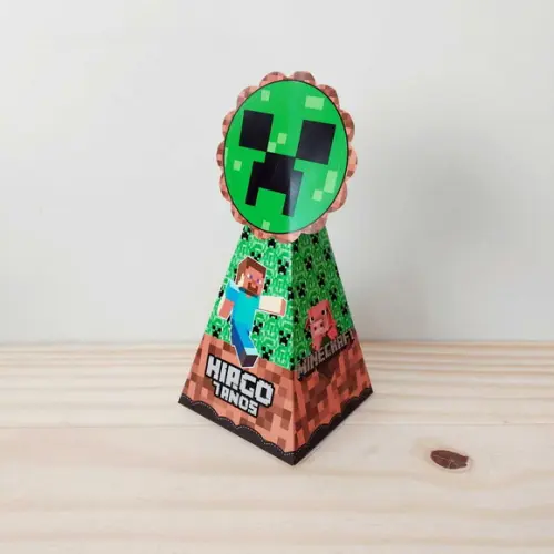 Kit 40 Caixinhas Personalizadas Minecraft