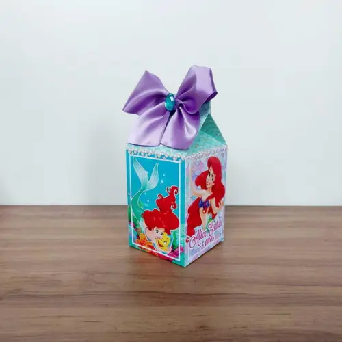 Kit 40 Caixinhas Personalizadas Pequena Sereia, Ariel