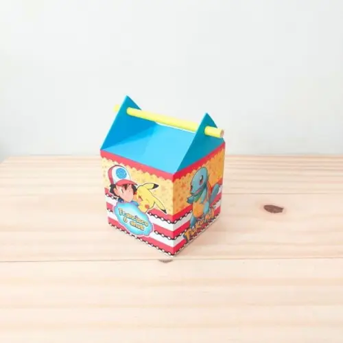 Kit 40 Caixinhas Personalizadas Pokémon