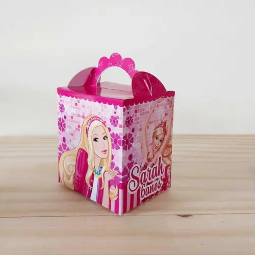 Kit 50 Caixinhas Personalizadas Barbie
