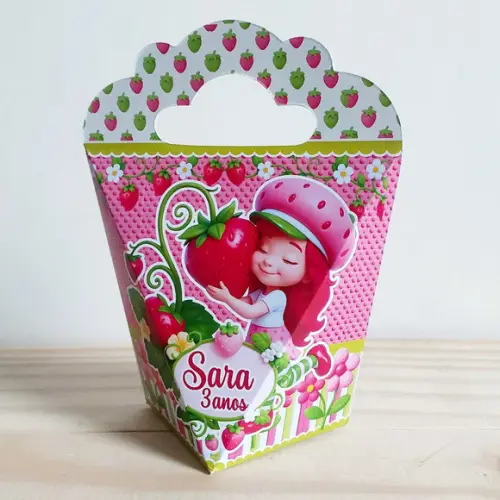 Kit Festa 15 Caixinhas Personalizadas Moranguinho