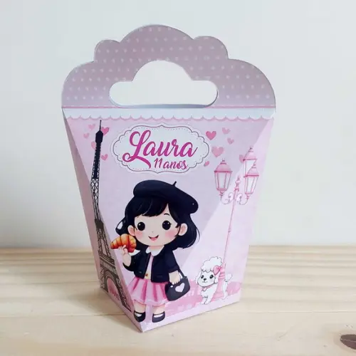 Kit Festa 15 Caixinhas Personalizadas Paris
