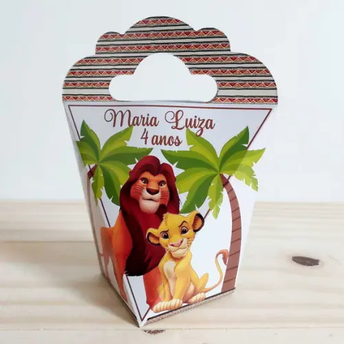 Kit Festa 15 Caixinhas Personalizadas Rei Leão