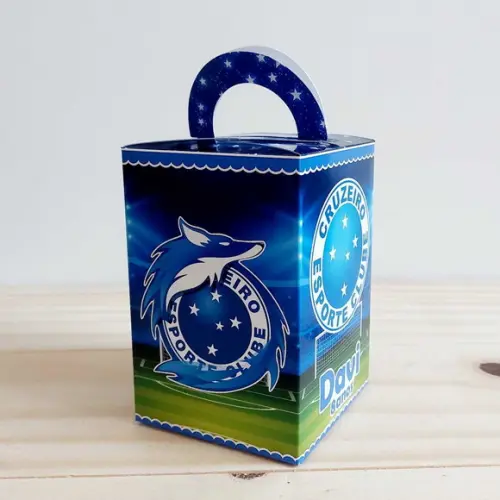 Kit Festa 20 Caixinhas Personalizadas Cruzeiro Futebol