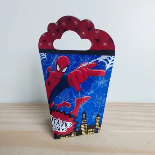 Kit Festa 20 Caixinhas Personalizadas Homem Aranha