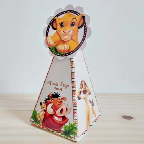 Kit Festa 25 Caixinhas Personalizadas Rei Leão