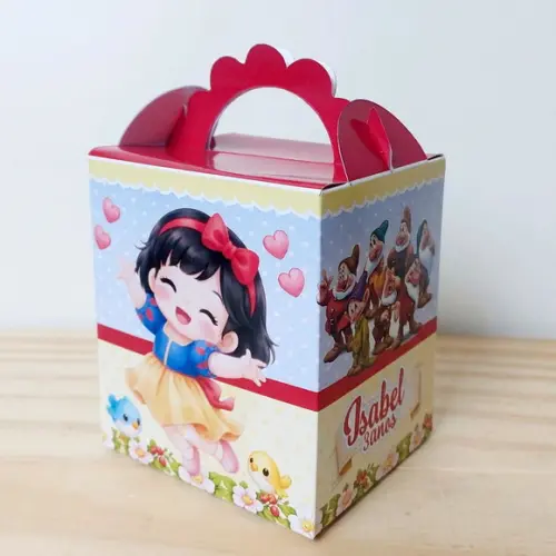 Kit Festa 30 Caixinhas Personalizadas Branca de Neve Baby